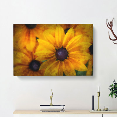 Yellow Coneflowers - Wrapped Canvas