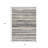 2’ X 3’ Blue Distressed Stripes Scatter Rug