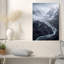 «Misty Mountains with Winding River And Waterfall», art mural-133927087