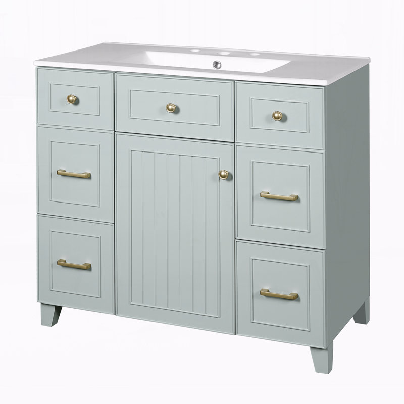 Meuble-lavabo 36 po avec lavabo en céramique