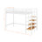 Twin Size Metal Loft Bed With Shelf-937421957