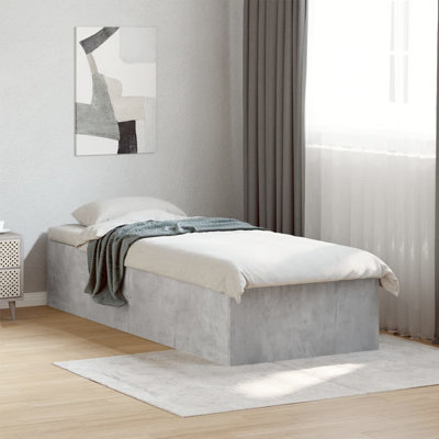 Vidaxl Bed Frame Concrete Grey Engineered Wood