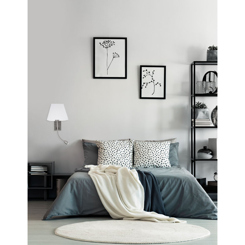 LED Wall Sconce, Satin CHrome