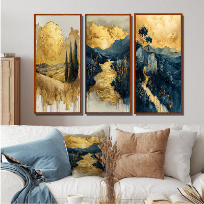 Istanbul Gold Cappadocian Sunrise I - Istanbul Canvas Prints Collection 3 Pieces