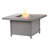 Gulli Square Aluminum Propane Fire Pit Table-1096663062