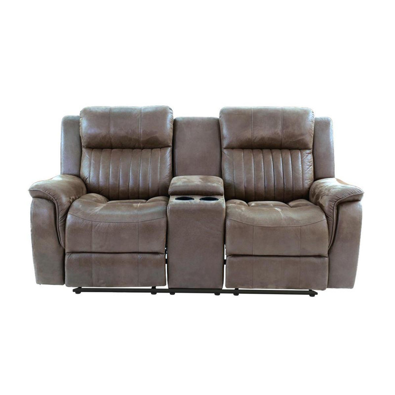 Causeuse contemporaine à mouvement électrique avec console 1pc