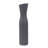 Larek Asymmetrical Charcoal Gray Contemporary Ceramic Short Vase