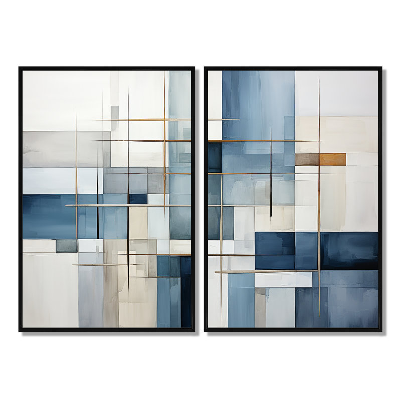 Coleon - art mural moderne blanc, Noir, H 36 po x l 48 po, Impression encadrée flottante