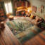 Machine Printed 229cm X 157cm Area Rug