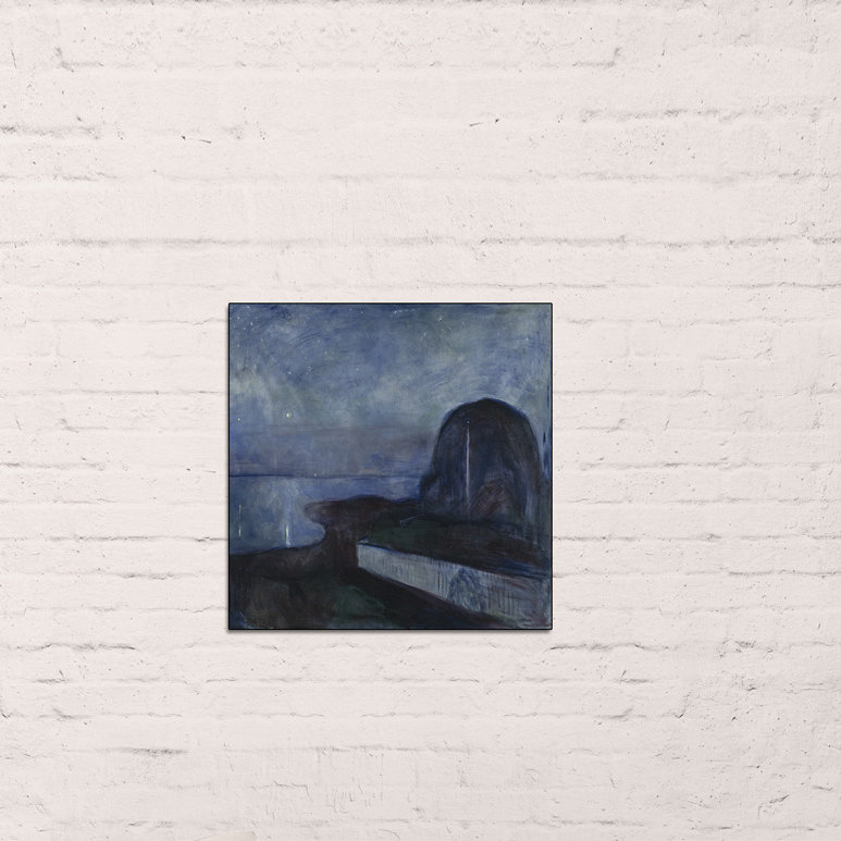 Edvard Munch - Wrapped Canvas Painting, 50cm H x 50cm W x 1.8cm D
