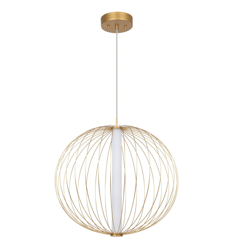 Bohs 1 - Light LED Sphere Pendant, Gold, 200cm H x 60cm W x 60cm D