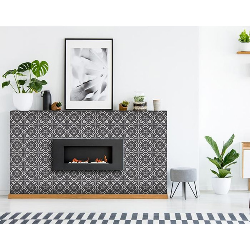 Ensemble de carrelage mosaïque auto-adhésif en vinyle 7 po x 7 po