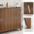 Bathroom Storage Cabinets With Drawers And Doors, Kitchen Storage Cabinet With Adjustable Shelf, Floor Sideboard Buffet Cabinet For Living Room, Kitchen, Hallway, Dining Room, White Walnut-1908519075