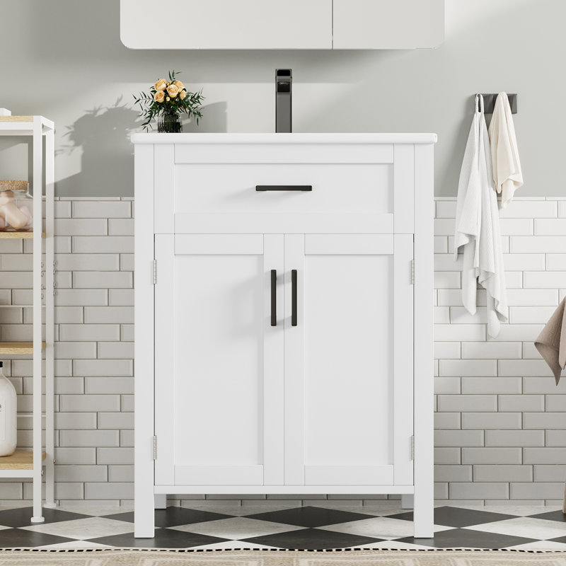 60 mm Freestanding Bathroom Vanity, White