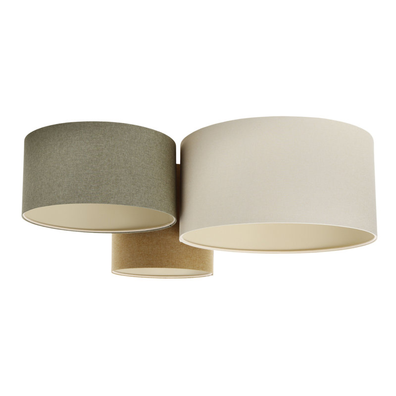Avaughn Flush Mount, Brown/Grey/Beige