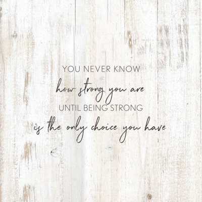 Never Know How Strong Distress - Wrapped Canvas Print