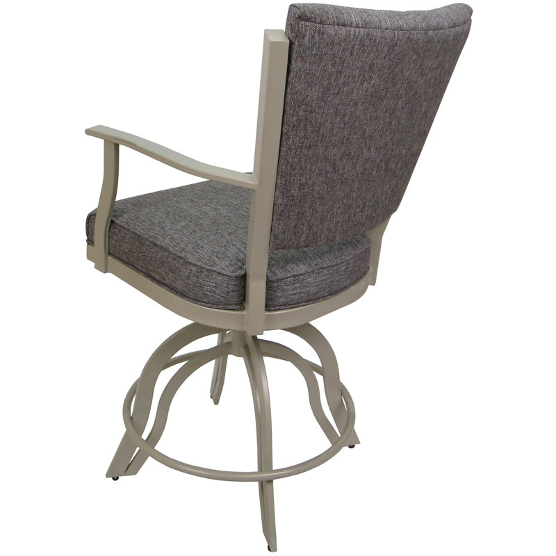 Tabourets de comptoir en métal Custom, Beige, Gris Mojave, Tabouret de bar (siège d'une hauteur de 30 po)