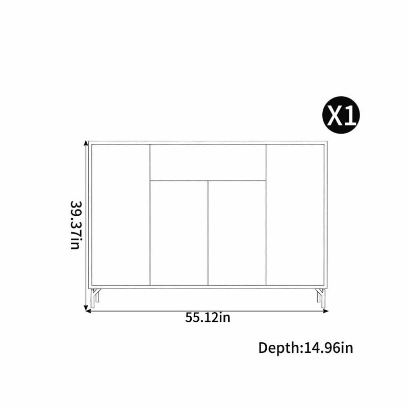 Tremaine, 39.37" H x 55.12" W x 14.96" D