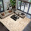Tapis marocain moderne en laine noué à la main ivoire 9 pi 4 po x 12 pi 1 po