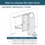 Porte de grange en bois manufacturé 3-Lite 84 po avec quincaillerie-96677842