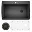 Diamond 33.5" L x 22" W Dual Mount Kitchen Sink with Sink Grid & Basket Strainer-840365510