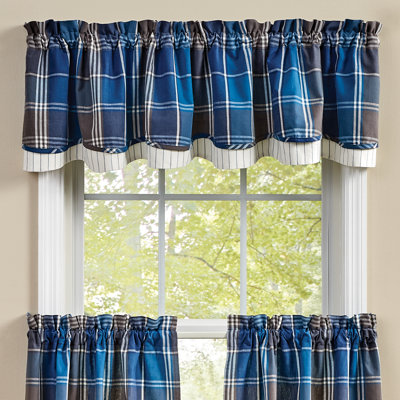  Rainy Lake Lined Layered Valance 72” x 16”