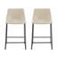 Tabouret de comptoir en similicuir de style industriel avec pieds et repose-pieds en métal pour de multiples réglages