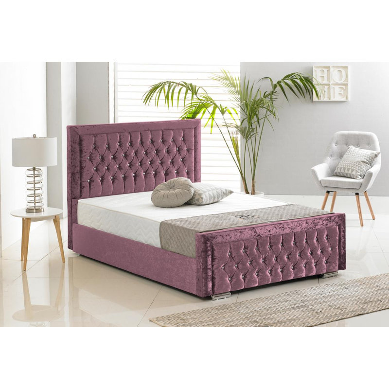 Peyton Upholstered Bed, Kingsize (5'), Crush Purple