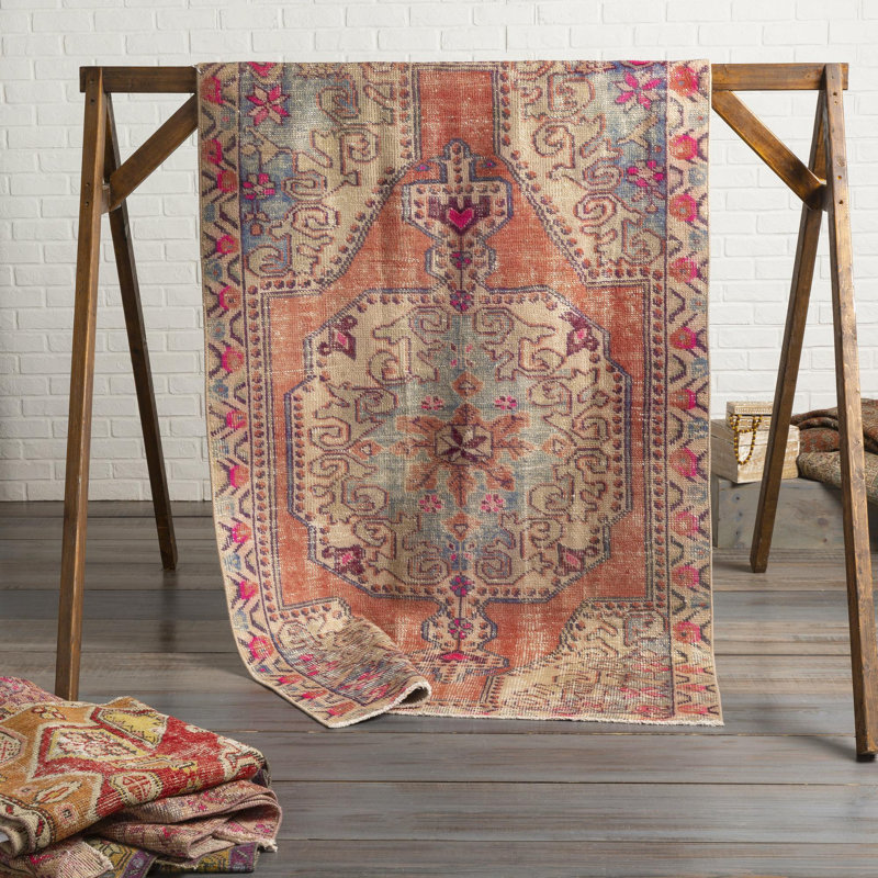 Antique One Of A Kind One-of-a-Kind 4' X 6'8" Hand Knotted Area Rug