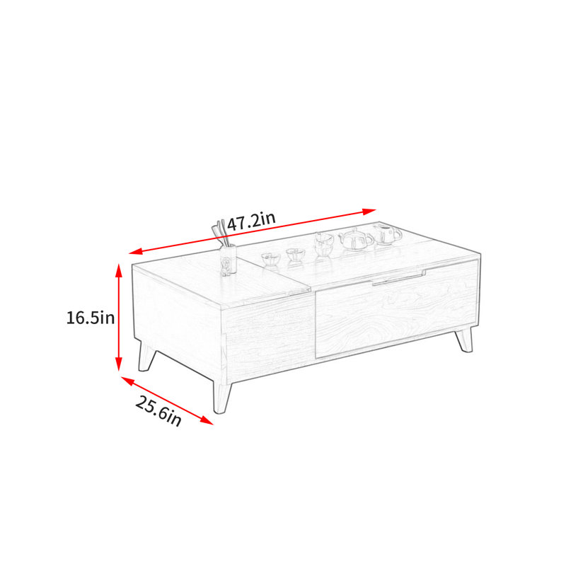 Modern Simple Style Coffee Table