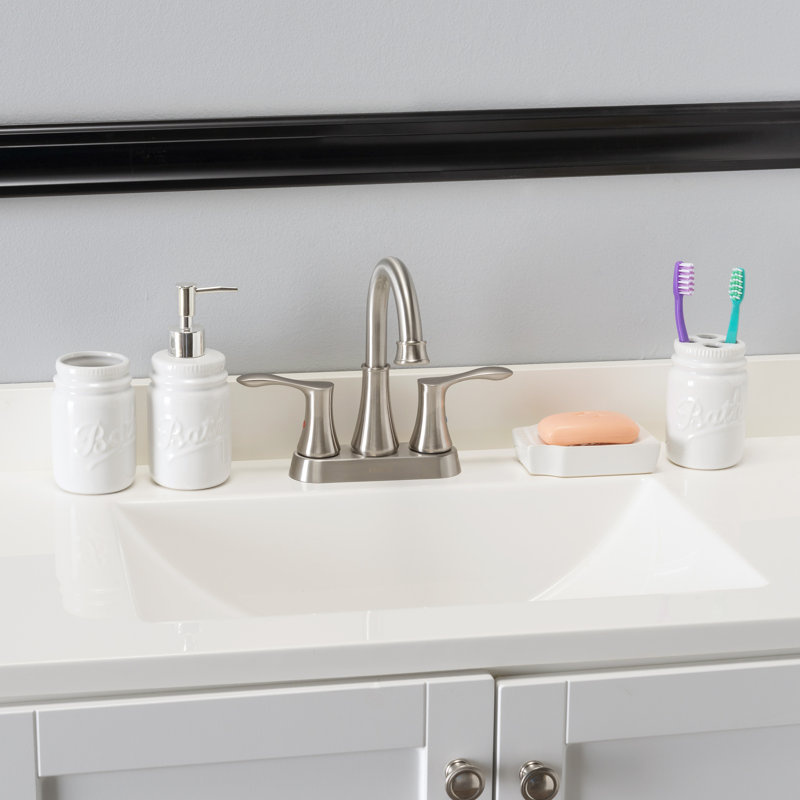 Bathroom Accessory Set, White