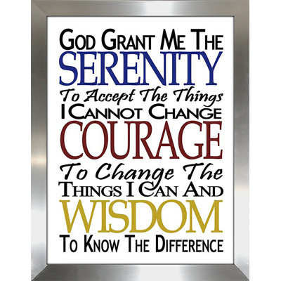 " Serenity Prayer "