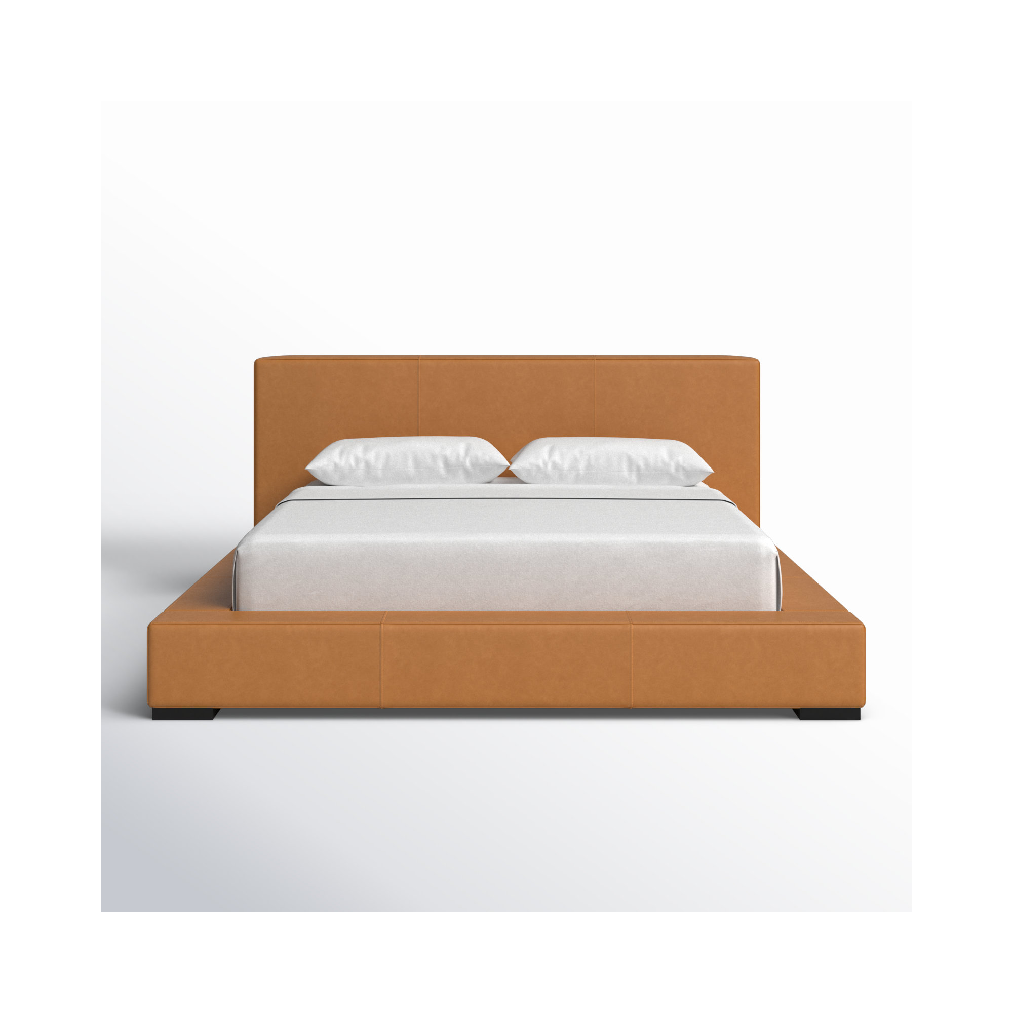 Dorine Leather Bed, Queen