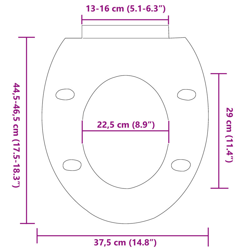 Alatorre Soft Close Elongated Toilet Seat