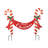 36"L Christmas Metal "Merry Christmas" Candy Cane Yard Stake Or Wall Decor(KD, Two Function)