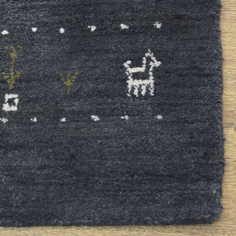 Tapis écologiques en laine tissée à la main St Catherine, Carré 6 pi