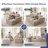 No Assembly Required Plush Corduroy Sofa, 2-Piece Sleeper Sofa with L-Shape Chaise-71256615-96229884