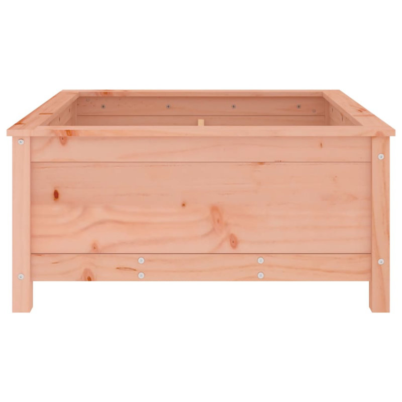 Bojana Wood Pot Planter, Brown, Douglas, 39cm H x 82.5cm W x 82.5cm D
