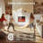 Electric Fireplace with Mantel, Electric Fireplace Insert, With Timer, Remote Control, Adjustable Flame Color, 1400W-150295633