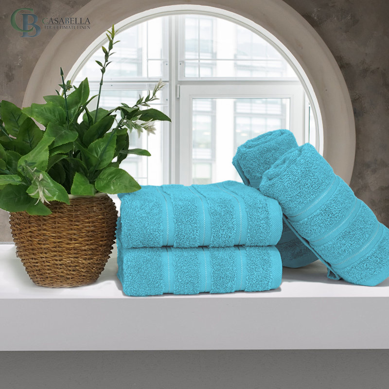 Casabella Luxury Hand Towel, Teal