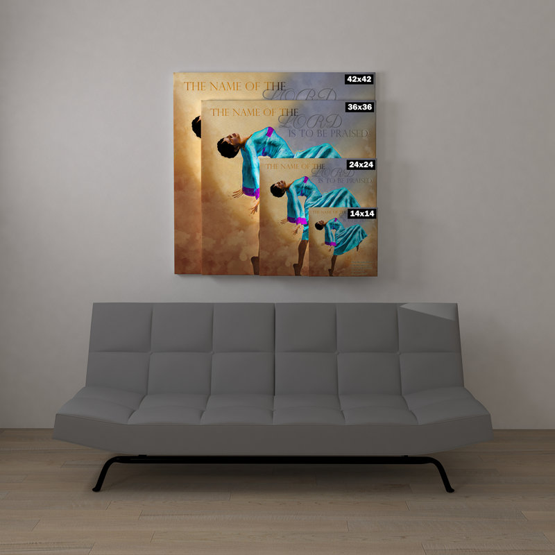 « to be louanged christian american american », reproduction d’art sur toile, H 42 po x l 42 po x P 1,5 po