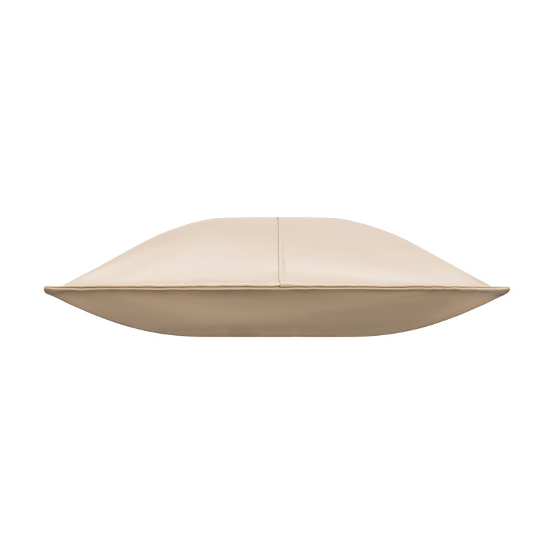 Coussin décoratif en similicuir beige Cloud9 Design, Beige