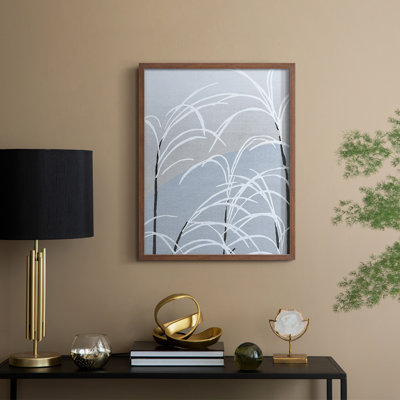 Impression florale vintage encadrée LXI - bois massif