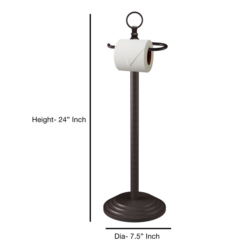 Oil Rubbed Bronze Freestanding Toilet Paper Holder