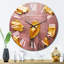 Horloge murale abstraite en métal-93380138