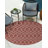 Rust Red Gitter Indoor/Outdoor Trellis Rug-1685477088