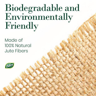 Natural Burlap Landscape Liner, 3ft x 24ft 100% Biodegradable Jute Fabric, by Dalen Products