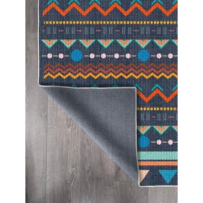 Tapis en coton Mireya, Rectangle 5 pi 3 po x 8 pi 2 po
