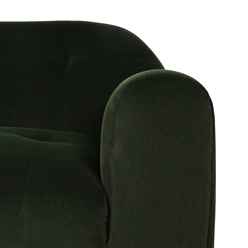 Fauteuil club en velours Sage