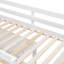 Lit mezzanine simple en bois avec bureau d'écriture rétractable, 4 tiroirs et tablettes latérales pour une efficacité accrue-418072952-418072953